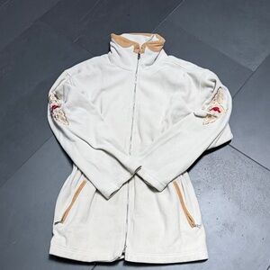 Bogner Women's Cream Jacket with Embroidered Details